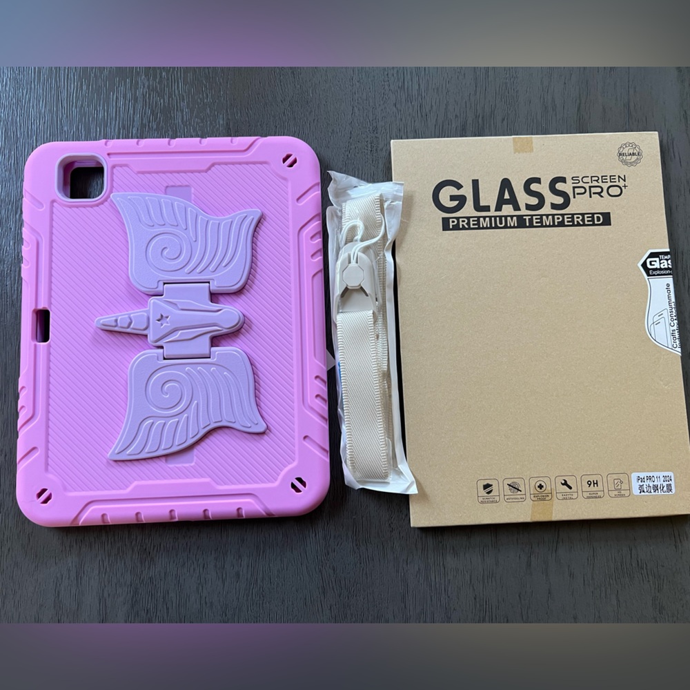 Purple Tablet Case with Screen Protector